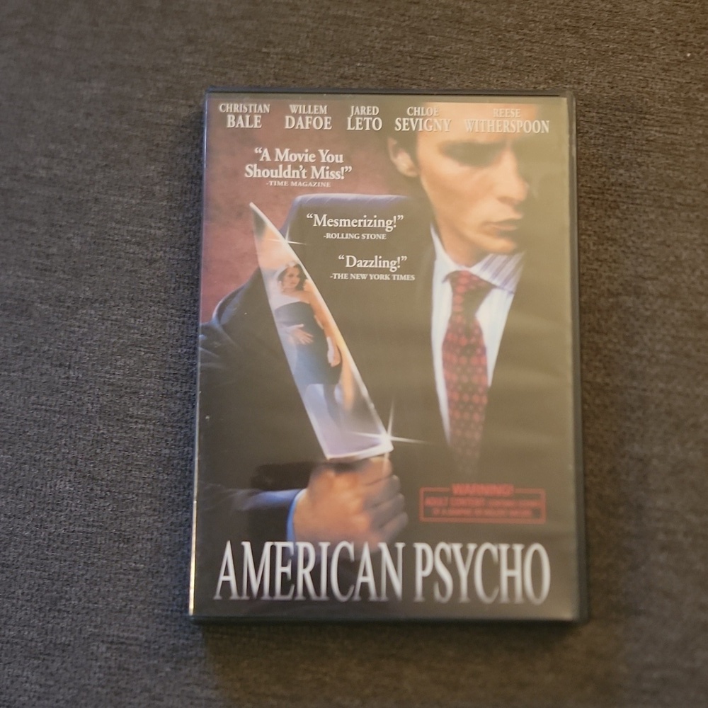 FREE WITH PURCHASE American Psycho DVD movie Horror/ Thriller Christian Bale